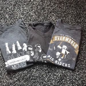 Bundle of three graphic tees